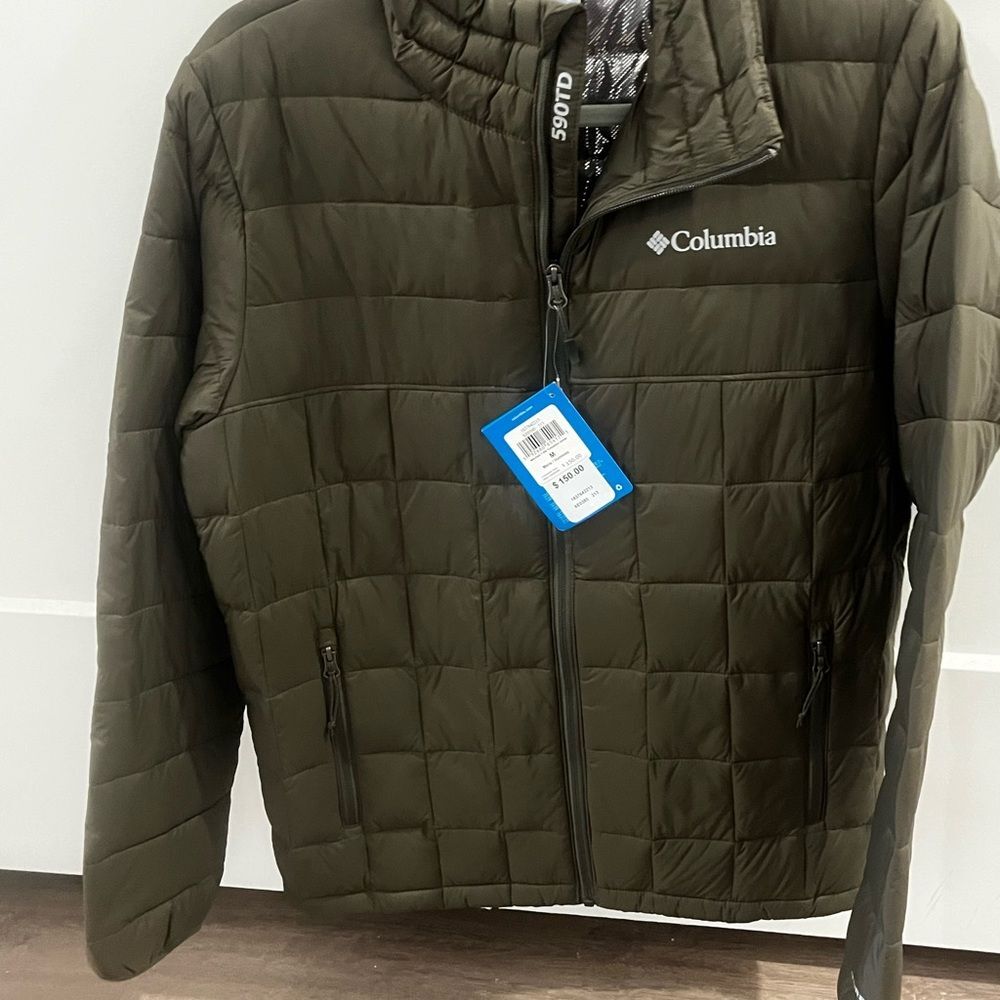 Columbia Forest Green Quilted Jacket